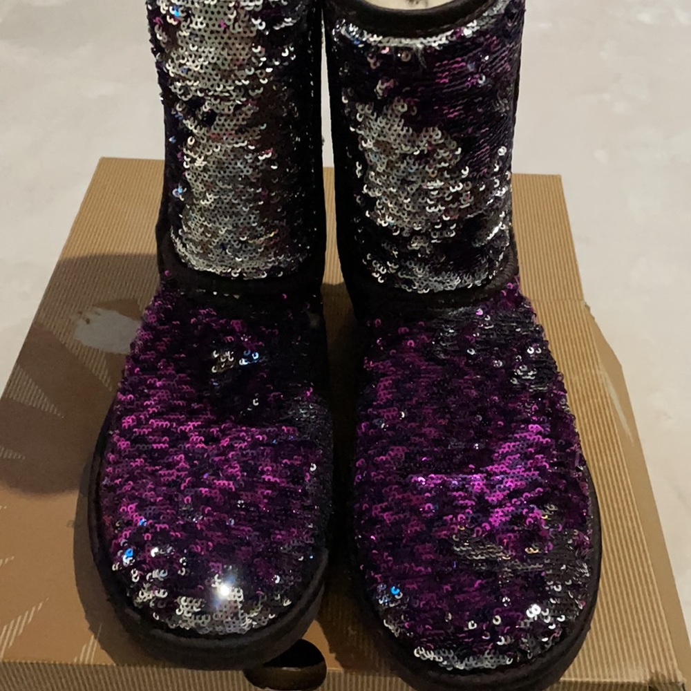 Ugg Classic Short Sparkle Sequin Boot - image 8